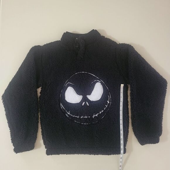 Disney Nightmare Before Christmas Women's Black Jack Skellington Fleece Pullover - Picture 5 of 13